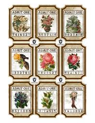 free junk journal vintage printables free vintage printables printable tickets vintage printables