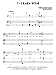 They can be simple or complicated, but even beginner piano chords can create fun and exciting music. Bruno Mars The Lazy Song Sheet Music Notes Chords Easy Piano Download Pop 80514 Pdf