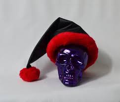 Black And Red Santa Hat Black And Red Faux Leather Santa Hat Faux Fur By Banditorockabilly Red Faux Fur Black And Red Handmade