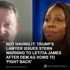 We will put your FAT ASS in jail" if you attempt to come after President  Trump again. Trump's attorney's message to James. 🤣