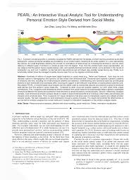 Fei wang ретвитнул(а) kirk roberts. Pdf Pearl An Interactive Visual Analytic Tool For Understanding Personal Emotion Style Derived From Social Media