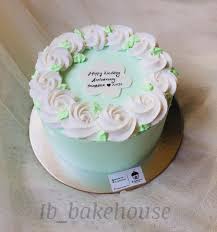 Two anniversary cake amazing design #heartshapecake#roundcake flowers design cake making by cool cake master ish video. Ib Bakehouse Simple Anniversary Cake Facebook