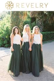 Revelry Bridesmaid Dresses And Separates Are Your Go To For Designer Quality Mix An Two Piece Bridesmaid Dresses Bridesmaid Skirts Bridesmaid Dresses Lace Top