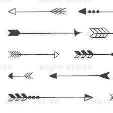 Rustic Arrow Clipart Tribal Arrow Clipart Rustic By Birdiydesign Arrow Clipart Clip Art Tribal Arrows