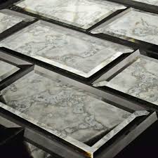 Merola Tile Lustre Beveled Antique Mirror 3 In X 6 In Glass Wall Tile 1 Sq Ft Pack Wsdlsbam Antique Mirror Antique Mirror Glass Antique Mirror Tiles