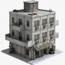 3d Model Game Ready Building Collection Obj Fbx 3ds Dae Lwo Lxo Max 3dm Dxf Building Concept Building Environment Concept Art