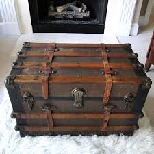 Reserved For Eric Large Antique Steamer Trunk Coffee Table Steamer Trunk Coffee Table Antique Steamer Trunk Coffee Table Trunk