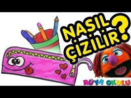 Kalemlik Nasil Cizilir Kalem Kutusu Okul Malzemeleri Okula Donus Ruya Okulu Youtube Okul Malzemeleri Okul Kaleler
