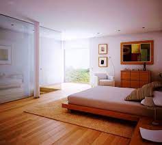 I like the clean lines with the big fluffy bed. Bedroom Wood Floor Bedroom Flooring Floor Design
