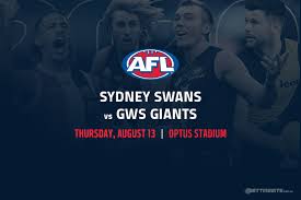 Sydney swans vs gws giants live scores, updates, start time: Sydney Swans Vs Gws Giants Betting Tips Afl 2020 Round 12
