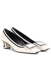 Belle Vivier Graphic Leather Pumps