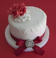Ruby Wedding Anniversary Cake 40th Wedding Anniversary Cake 40th Anniversary Cakes Ruby Wedding Cake