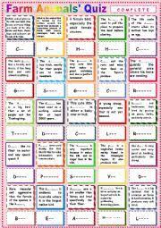 True chickens like to dig a shallow pit in the dirt, squat down, spread & shake their wings to get a good dusting. Farm Animals Quiz Esl Esl Worksheet By Karagozian