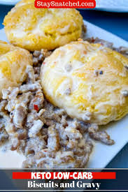 Biscuits And Gravy Without Sausage Recipe Easy Keto Low Carb Biscuits And Gravy Is The Best Country Southern Recipe With Sausage Gravy Made Wi Low Carb Biscuit Sausage Gravy Sausage Gravy And Biscuits