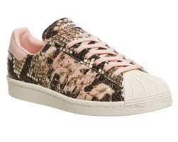 Große auswahl, treuepunkte, 97% kundenzufriedenheit. Adidas Superstar 80 S W Vapour Pink Snake Off White Sneaker Damen