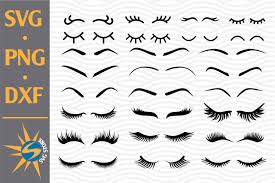 Download Eyelashes Svg Png Dxf Digital Files Include Crella
