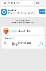 Enter 192.168.43.1 into your browser's address bar (url bar). Best Way To Transfer Files From Mobile Using Shareit Webshare