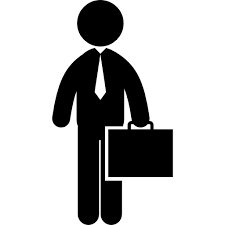 Businessman Standing With A Suitcase Free Vector Icons Designed By Freepik Icon Vector Icon Design Free Icons