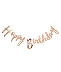 See more ideas about happy birthday, happy birthday in cursive, birthday. Rose Gold Cursive Happy Birthday Banner For Decoration Happy Birthday Bunting Birthday Decoration Item Birthday Letter Flag 13 Letters By Popsicle Buy Rose Gold Cursive Happy Birthday