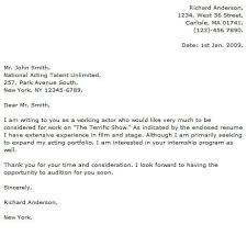 Actor Cover Letter Examples Resume Now