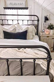 This wrought iron bed frame has been in the family over 70 years and i want to do something special but don't know what.help thanks. 59 Cool And Classic Wrought Iron Bed Design Ideas For Bedroom Page 37 Of 59 Ladiesways Com Women Hairstyles Blog Bed Design Wrought Iron Bed Bedding Master Bedroom