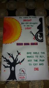 Save Girl Child Handmade Poster Save Girl Child Slogans Kids Poster