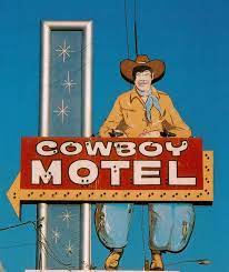 Cowboy Motel Sign Amarillo Texas Vintage Neon Signs Old Neon Signs Vintage Motel Sign