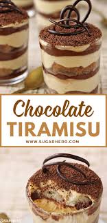 If You Like Regular Tiramisu You Ll Love Chocolate Tiramisu This Twist On The Familiar Italian Chocolate Tiramisu Chocolate Tiramisu Recipe Tiramisu Dessert