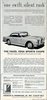 1957 facel vega sports coupe vintage cars vega car ads pinterest