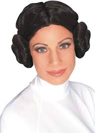 Leia has these amazing gold pieces you can either buy or diy. Amazon Com Star Wars Princess Leia Wig Brown One Size Clothing