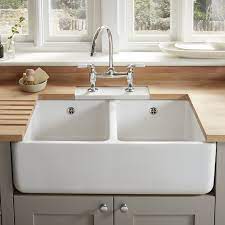 See the seller's listing for full details. Lamona Double Bowl Belfast Ceramic Kitchen Sink Ceramic Kitchen Sinks Belfast Sink Wood Worktop