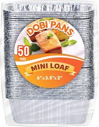And many banana bread and muffin recipes are similar. Amazon Com Aluminum Mini Loaf Pans 50 Pack Disposable Aluminum Foil 1 Lb Mini Loaf Baking Pans Small Bread Tins 6 X 3 5 X 2 Home Kitchen