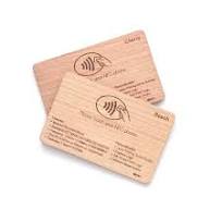 Hot Sale NFC Bamboo Card Smart RFID Wood Card-WallisPlastic