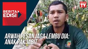 Pak jabit atau nama sebenarnya, man kadir samsi, menghembuskan nafas terakhir pada usia 68 tahun. Sinar Harian Arwah Pesan Jaga Lembu Dia Anak Pak Jabit Facebook