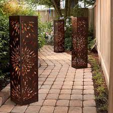 Garden Lighted Patio Pillar Costco Frugal Hotspot In 2021 Outside Garden Lights Garden Lighting Pillars