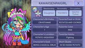 Typical Gahca-tard parody: GUYS THIS IS MY OC KAWAIISENPAIGIRL SHES A  MAGICAL GIRL AND SHES ONLY 7!!! SHE GOT RAPED BY HER DAD AT 5 AND THEN SHE  HAD A BABY! BUT