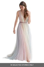Willowby Hutton Rainbow Tulle A Line Wedding Dress In 2020 Rainbow Wedding Dress Nordstrom Dresses Rainbow Wedding