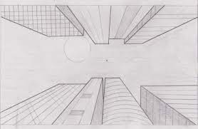 Draw the horizontal lines of your building, ie: Creative Media Perspective Drawing S12004223