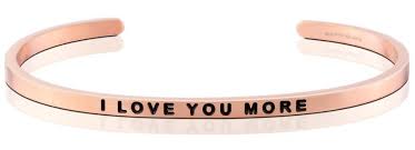 Shop men's bracelets designed with natural stones, leather cord, and paracord. I Love You More Bracelet Mantraband Bracelets