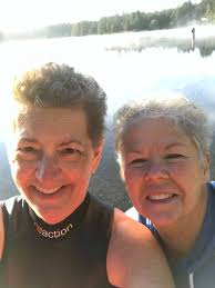 Grateful for supportive swim partner