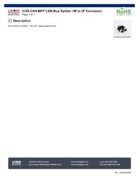 For the latest, click here. Con Can Mff Can Bus Splitter 1m To 2f Connector Us Digital Pdf Catalogs Technical Documentation Brochure
