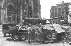 M4a1 (76) sherman 3070707 of the 32nd armored regiment 3rd armored division burns after being hit by german. Destroyed Panther Tank Outside The Cologne Cathedral Imgur