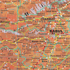 Hasonlítson össze 8 autóbérlési ajánlatot kabul, afganisztán területén. Afganisztan Terkep Kabul 5 Varosterkep