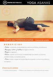 Supta Matsyendrasana Beneficios De La Practica De Yoga Centro De Yoga Dc Diego Cano Centro De Yoga Yoga Posturas De Yoga