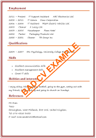 Then a professionally designed cv, i.e. Cv Examples Example Of A Good Cv Biggest Mistakes To Avoid