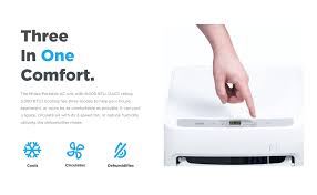 This unit comes with all the innovative features you need to stay comfortable. Amazon Com Midea Map08r1cwt 3 In 1 Portable Air Conditioner Dehumidifier Fan For Rooms Up To 150 Sq Ft 8 000 Btu 5 300 Btu Sacc Control With Remote White Home Kitchen