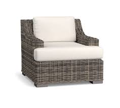 Chun yi stretch chair couch cushion cover suitable for armchair, sofa seat slipcover replacement with spandex jacquard fabric, small, gray. Huntington Slope Arm Sunbrella Outdoor Furniture Cushion Slipcovers Pottery Barn