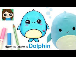 Best of coloring pages to print. How To Draw A Baby Dolphin Easy Squishmallows Myhobbyclass Com