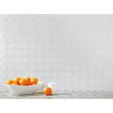 White Quatrefoil Glass Mosaic Floor Decor Mosaic Glass Mosaic Decor Mosaic Flooring