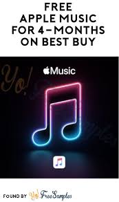 Free Apple Music For 4 Months On Best Buy New Subscribers Only Yo Free Samples Apple Music Cool Things To Buy Apple